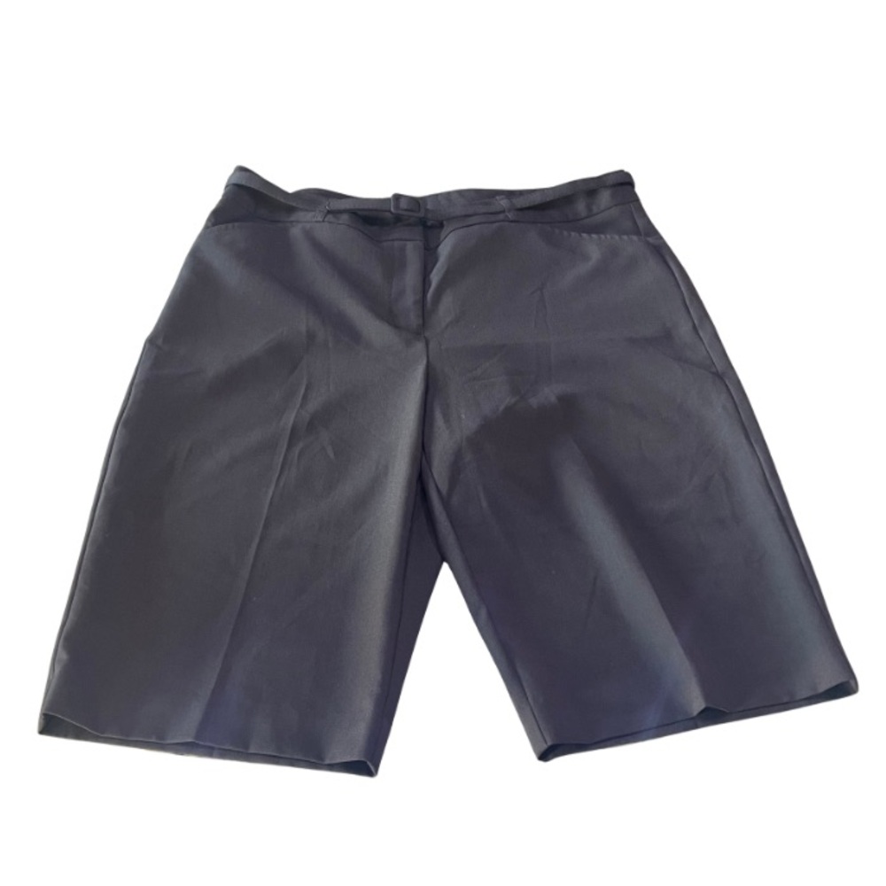 Worthington Stretch Espresso Belted Bermuda Shorts